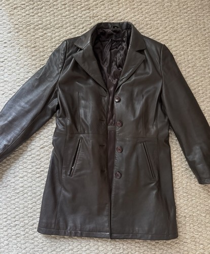 Braune damen lederjacke - damen,