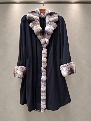 Damenmantel chinchilla - damenmantel,