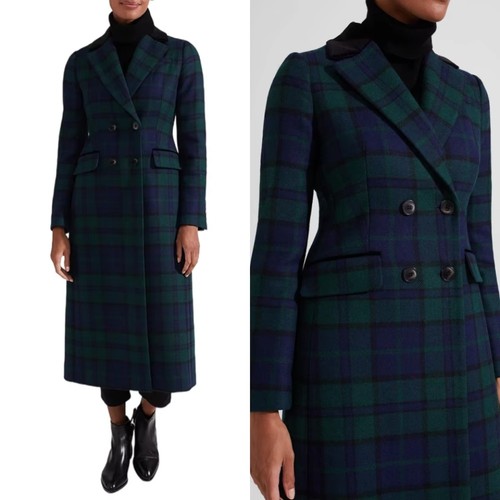 Damen mantel tartan kariert - mantel,