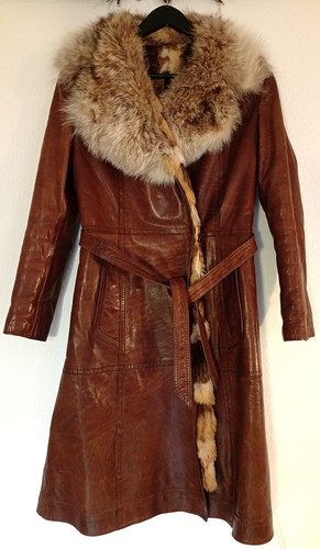 Damen ledermantel vintage - ledermantel,