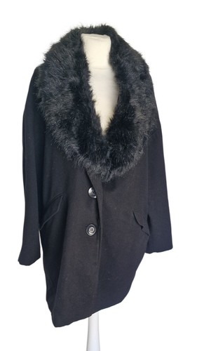 Schwarzer mantel größe xl - schwarzer,