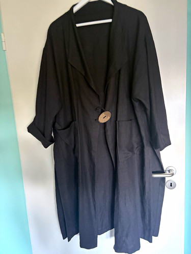 Vintage damen leinen mantel - damen,