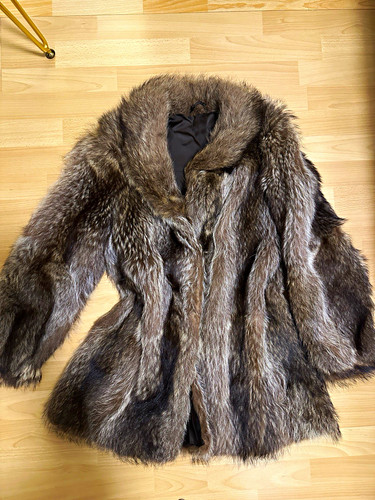 Vintage damen pelzmantel braun - vintage,