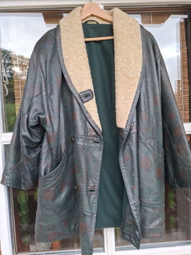Vintage zeiler lederjacke mit - zeiler,
