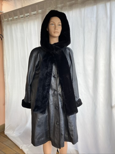 Ledermantel damen mit - damen, kapuze