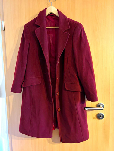 Damen mantel bordeaux xl - damen,