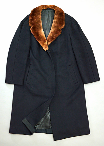 Wollmantel lang schwarz