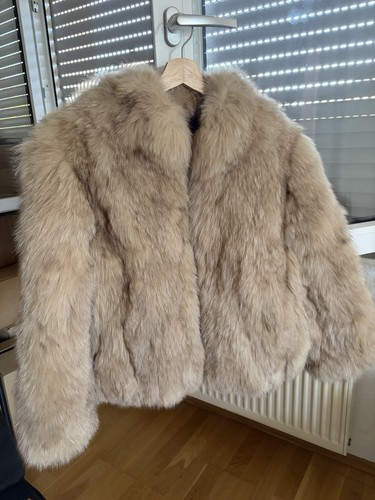 Echt fuchs pelz - mantel, größe