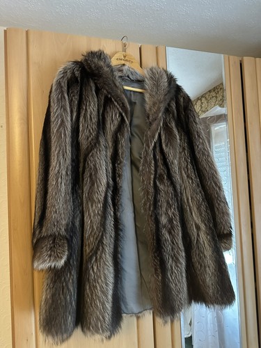 Vintage echtpelz damenmantel - vintage,