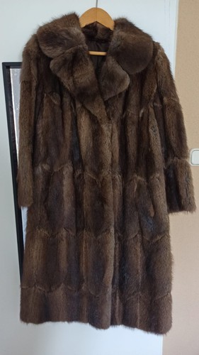 Damen vintage pelzmantel - damen, braun