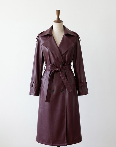 Damen trenchcoat bordeaux - damen,
