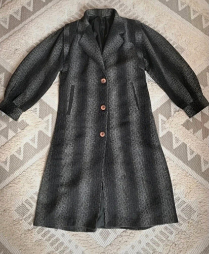 Vintage damen mantel - damen, grau