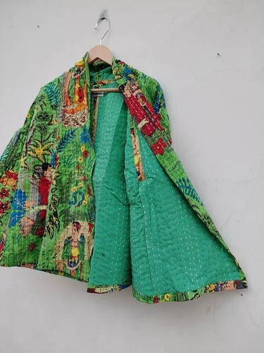 Kantha gesteppter kimono - kantha,