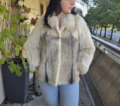 Vintage fuchspelz jacke - vintage,
