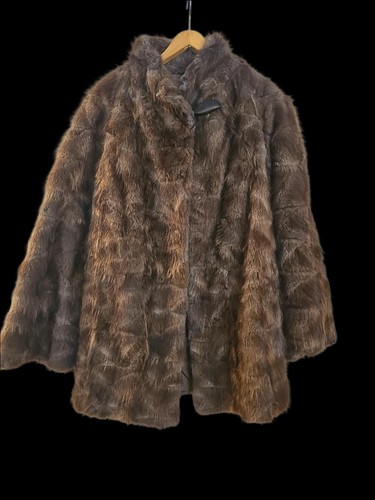 Vintage nutria pelzmantel - nutria,