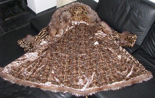 Pelzmantel vintage upcycled - pelzmantel,