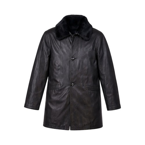 Ledermantel schwarz vintage - ks,